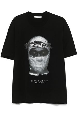 Black cotton Mask T-shirt IH NOM UH NIT | NUS25287009